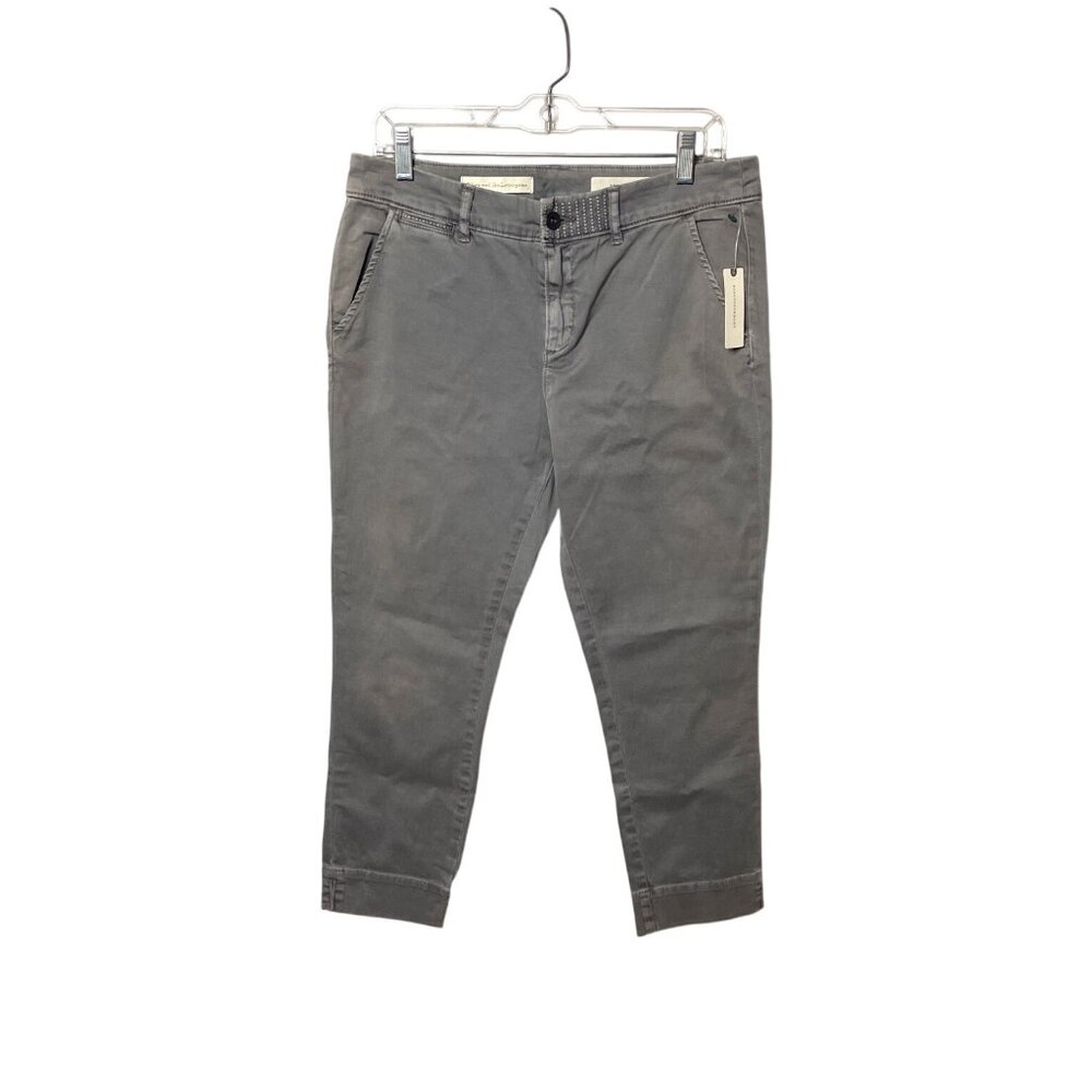 NEW Picro and the Letterpress Stet Gray Fit Capri Pants Size 30 99% cotton 1% sp